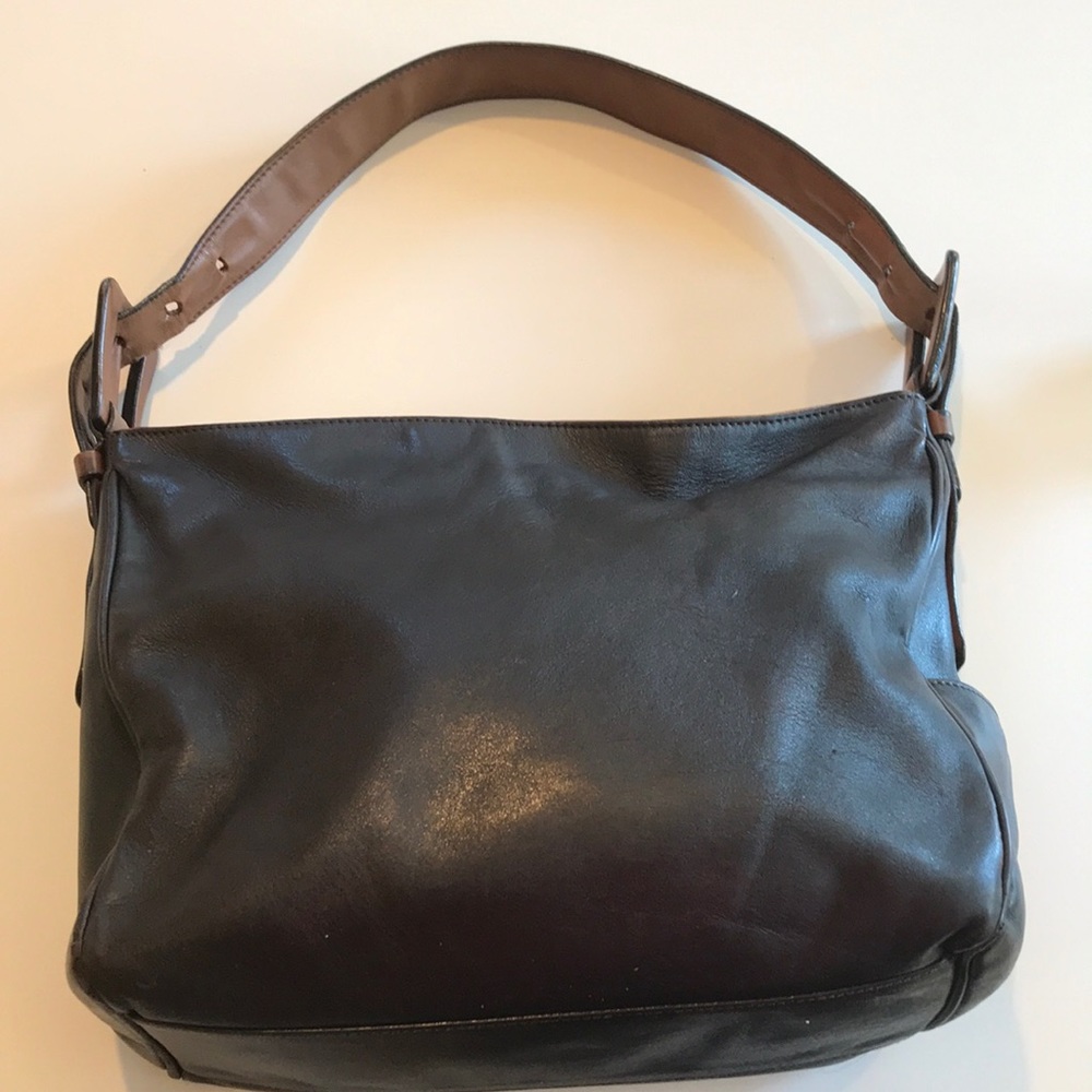 Hogan brown leather shoulder bag